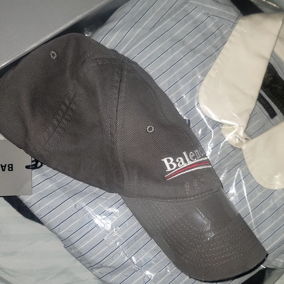 BalenciagaWomen's Political Campaign Cap In Smoked Gray - Picture 2 of 5